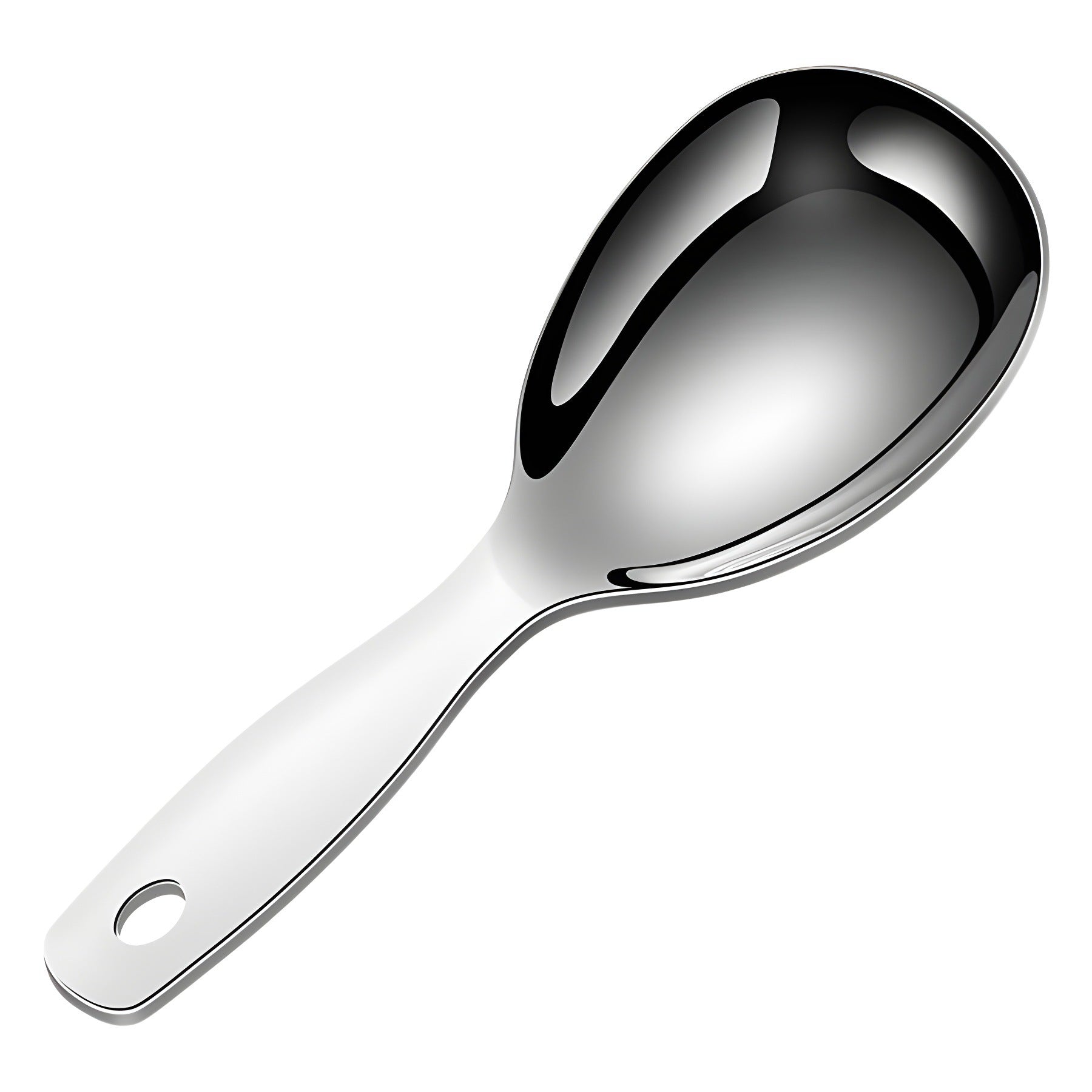 304 Stainless Steel Rice Spoon Durable Mirror Polish Serving Spoon