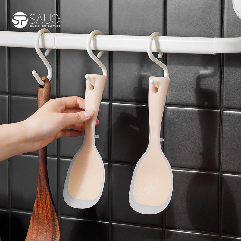 Japanese Silicone Rice Spoon Non-Stick Upright Food Grade Rice Paddle